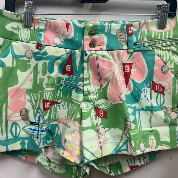 Loudmouth Golf Pants - Stylish High Waist Women's Shorts with Floral Print